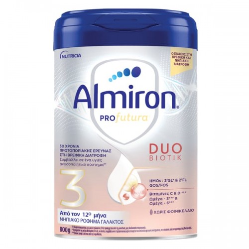 Almiron Profutura 3 DUO Biotik Νηπιακό Ρόφημα Γάλακτος από 1+ Ετών 800gr Almiron Profutura 3 DUO Biotik Νηπιακό Ρόφημα Γάλακτος από 1+ Ετών 800gr