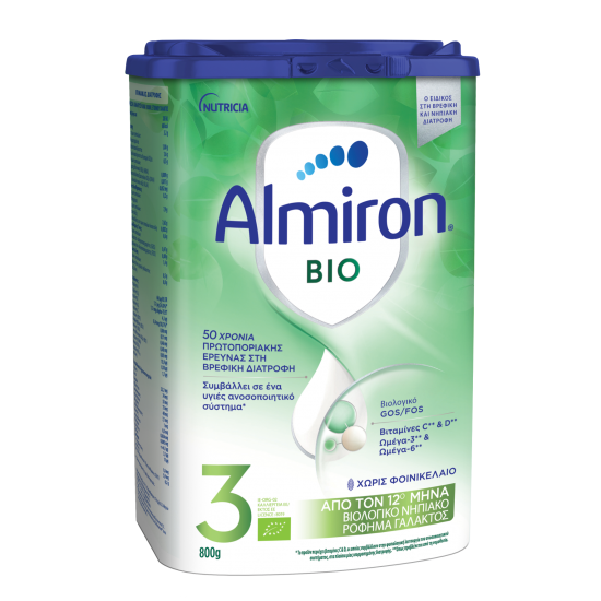 Almiron BIO 3 Βιολογικό Ρόφημα Γάλακτος για Βρέφη από 12 Μηνών 800gr