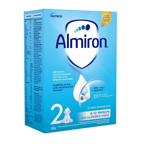 Almiron 2 Γάλα 2ης Βρεφικής Ηλικίας από 6-12 μηνών 600gr Almiron 2 Γάλα 2ης Βρεφικής Ηλικίας από 6-12 μηνών 600gr