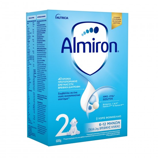 Almiron 2 Γάλα 2ης Βρεφικής Ηλικίας από 6-12 μηνών 600gr