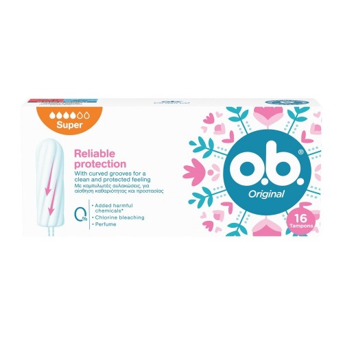 O.B. Original Super Ταμπόν 16 Τμχ. O.B. Original Super Ταμπόν 16 Τμχ.