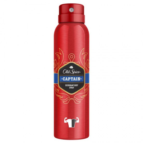 Old Spice Captain Deodorant Spray Αποσμητικό Σπρέι για Άνδρες, 150ml