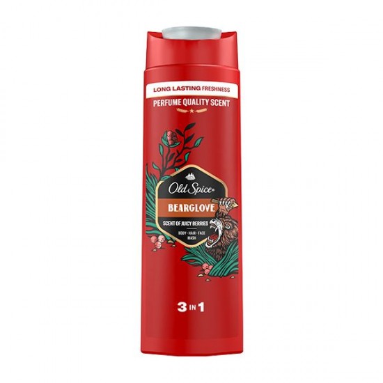 Old Spice Bearglove Shower Gel & Shampoo 2in1 Ανδρικό Σαμπουάν & Αφρόλουτρο 400ml