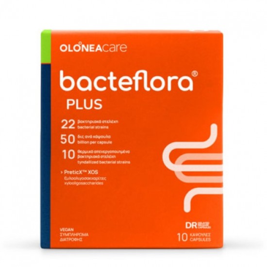 Olonea Bacteflora Plus Συμβιωτικό για Κάθε Μέρα με Ενισχυμένη Σύνθεση 10 Φυτοκάψουλες