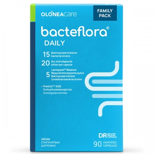Olonea Bacteflora Daily Συμβιωτικό 90 Φυτοκάψουλες