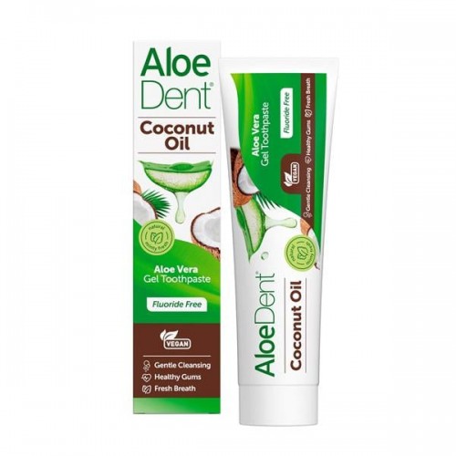 Optima Aloe Dent Triple Action Coconut Toothpaste Οδοντόκρεμα Χωρίς Φθόριο με Γεύση Καρύδα 100ml