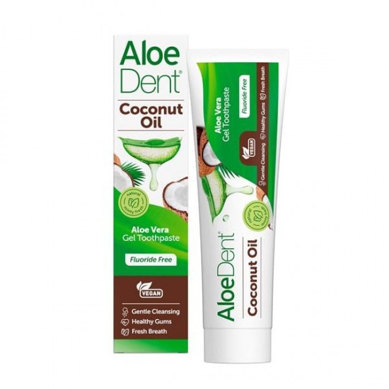 Optima Aloe Dent Triple Action Coconut Toothpaste Οδοντόκρεμα Χωρίς Φθόριο με Γεύση Καρύδα 100ml Optima Aloe Dent Triple Action Coconut Toothpaste Οδοντόκρεμα Χωρίς Φθόριο με Γεύση Καρύδα 100ml