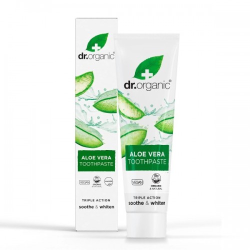Dr.Organic Aloe Vera Whitening Triple Action Toothpaste, Οδοντόκρεμα Λευκαντική 100ml