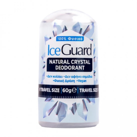 Optima Ice Guard Natural Crystal Deodorant Twist Up Mini Travel Size Φυσικό Κρυσταλλικό Αποσμητικό Σε Μικρό Μέγεθος 60g Optima Ice Guard Natural Crystal Deodorant Twist Up Mini Travel Size Φυσικό Κρυσταλλικό Αποσμητικό Σε Μικρό Μέγεθος 60g