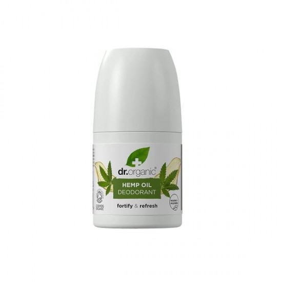 Dr. Organic Organic Hemp Oil Deodorant Φυσικό Αποσμητικό με Οργανικό Έλαιο Κάνναβης, 50ml 