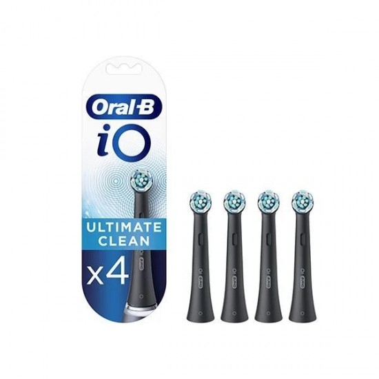 Oral-B iO Ultimate Clean Black Ανταλλακτικές Κεφαλές 4τμχ