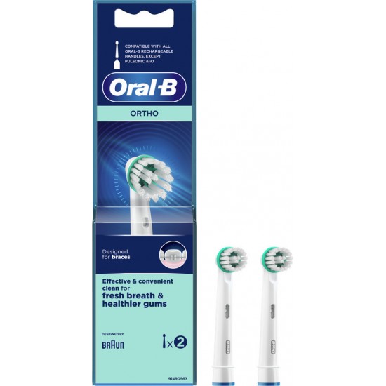 Oral-B Ortho Ανταλλακτικές Κεφαλές 2τμχ