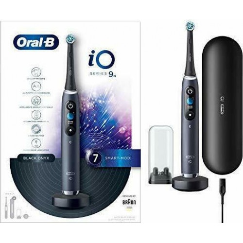 Oral-B iO Series 9 Επαναφορτιζόμενη Ηλεκτρική Οδοντόβουρτσα, Χρώμα Μαύρο 1 Τεμάχιο Oral-B iO Series 9 Επαναφορτιζόμενη Ηλεκτρική Οδοντόβουρτσα, Χρώμα Μαύρο 1 Τεμάχιο