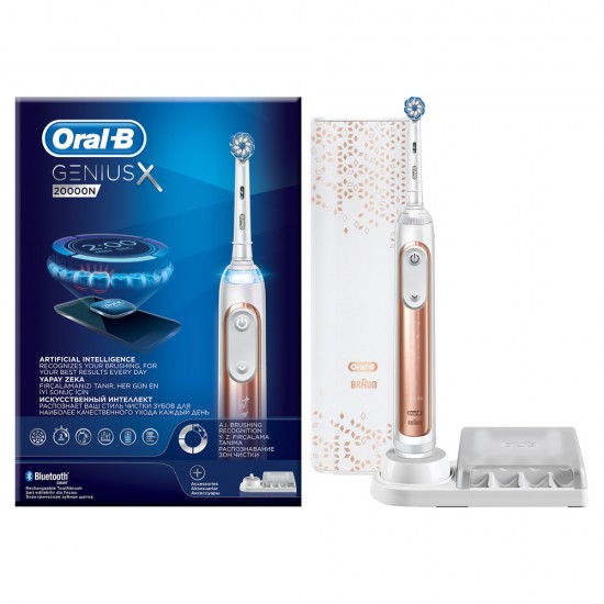 Oral-B Genius 20000N Rose Gold Ηλεκτρική Οδοντόβουρτσα, 1 τεμάχιο