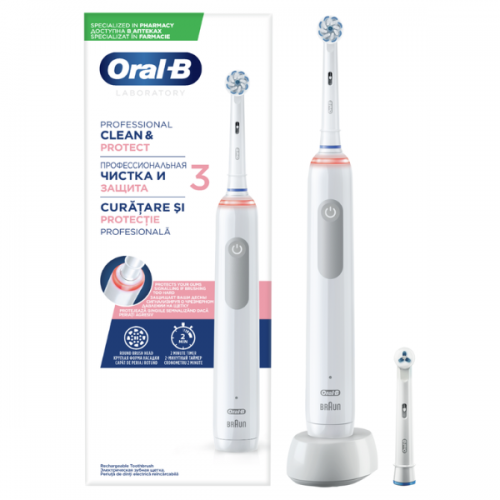 Oral-B Leboratory Professional Clean & Protect 3, Επαναφορτιζόμενη Ηλεκτρική Οδοντόβουρτσα