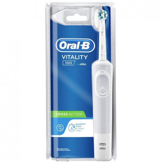 Oral-B Vitality 100 Crossaction White Ηλεκτρική Οδοντόβουρτσα