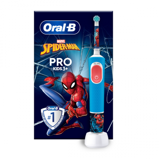 Oral-B Kids 3+ Spiderman Επαναφορτιζόμενη Ηλεκτρική Οδοντόβουρτσα