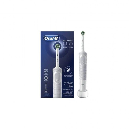 Oral-B Vitality Pro Protect X Clean White Επαναφορτιζόμενη Ηλεκτρική Οδοντόβουρτσα