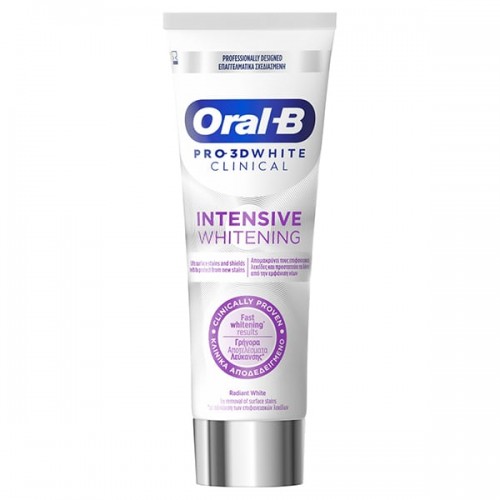 Oral-B Pro 3D White Clinical Intensive Whitening Oδοντόκρεμα Λεύκανσης 75ml Oral-B Pro 3D White Clinical Intensive Whitening Oδοντόκρεμα Λεύκανσης 75ml