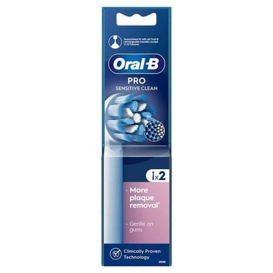 Oral-B Pro Sensitive Clean, Ανταλλακτικές Κεφαλές 2 Τεμάχια