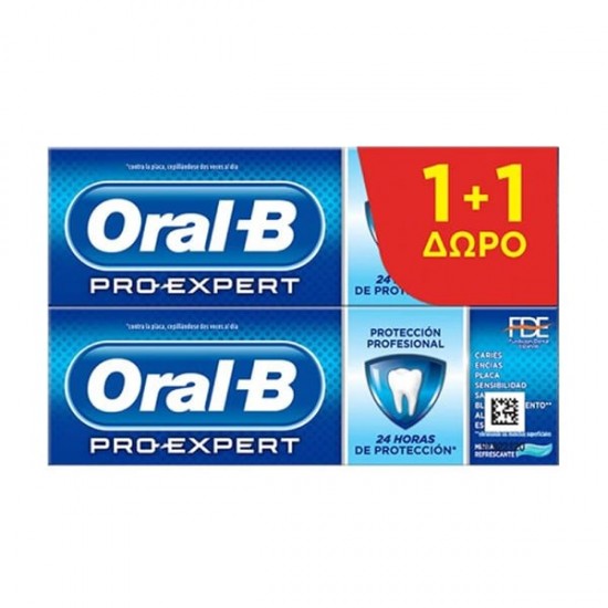 Oral-B Pro-Expert Professional Protection Οδοντόκρεμα για 24ωρη Προστασία 2x75ml Oral-B Pro-Expert Professional Protection Οδοντόκρεμα για 24ωρη Προστασία 2x75ml