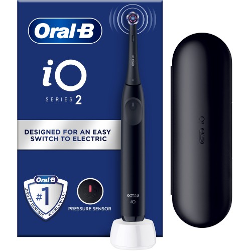  Oral B iΟ Series 2 Clean & Care & with Travel Case Ηλεκτρική Οδοντόβουρτσα με Θήκη Ταξιδιού Μαύρη 