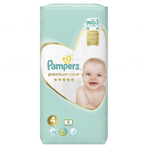 Pampers Premium Care Jumbo Pack No4 Maxi 9-14 kg Πάνες 52τεμ Pampers Premium Care Jumbo Pack No4 Maxi 9-14 kg Πάνες 52τεμ