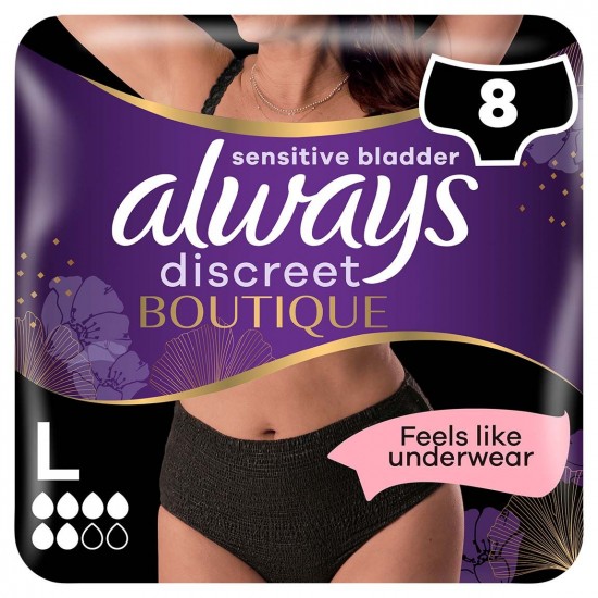 Always Discreet Boutique Plus 6 Large, Πάνες Για Ακράτεια 8 τεμάχια