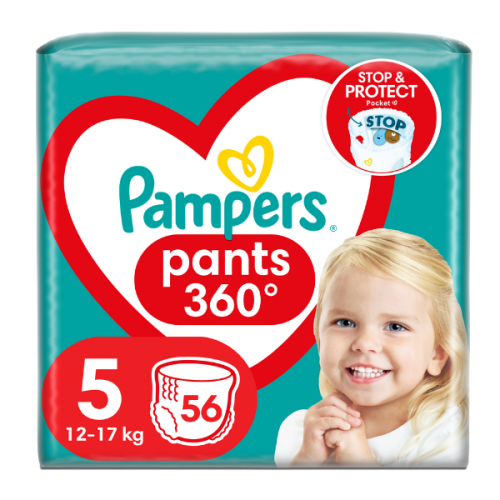 Pampers Pants No5 12-17kg Πάνες Βρακάκι 56τεμ