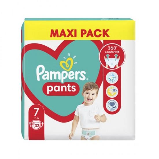 Pampers Pants No 7 (17+ Kg) 32 Πάνες Βρακάκι