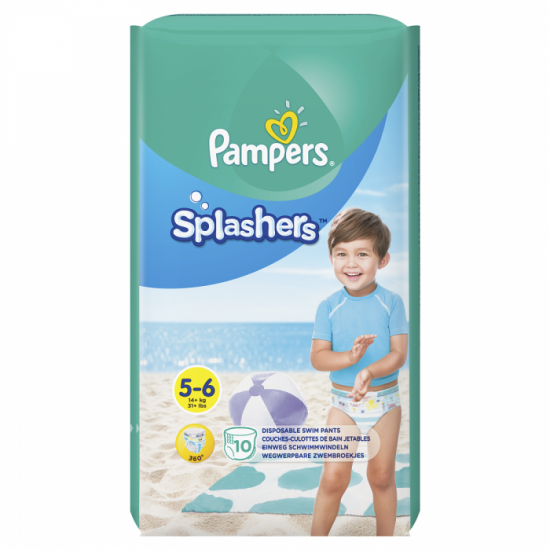 Pampers Splashers Μέγεθος 5-6 14+ kg Πάνες-Μαγιό, 10 τεμάχια
