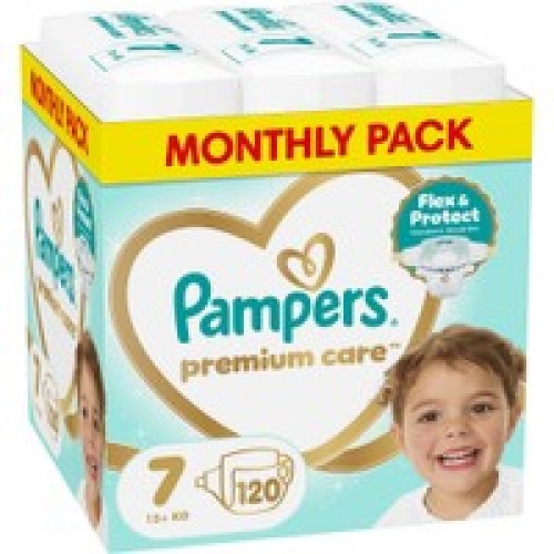 Pampers Premium Care No7 15+kg Πάνες 120τεμ (Monthly Pack) Pampers Premium Care No7 15+kg Πάνες 120τεμ (Monthly Pack)