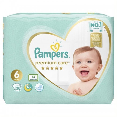 Pampers Premium Care No6 13kg+ Πάνες 38τεμ