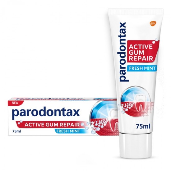 Parodontax Active Gum Repair Fresh Mint Οδοντόκρεμα για την Αποκατάσταση των Ούλων που Αιμορραγούν 75ml