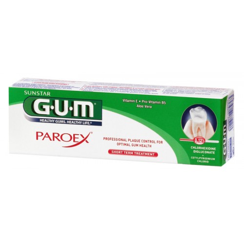 Gum Paroex Gel 0,12% CHX + 0,05% CPC, Τζελ για Βραχεία Θεραπεία των Ούλων 75ml Gum Paroex Gel 0,12% CHX + 0,05% CPC, Τζελ για Βραχεία Θεραπεία των Ούλων 75ml
