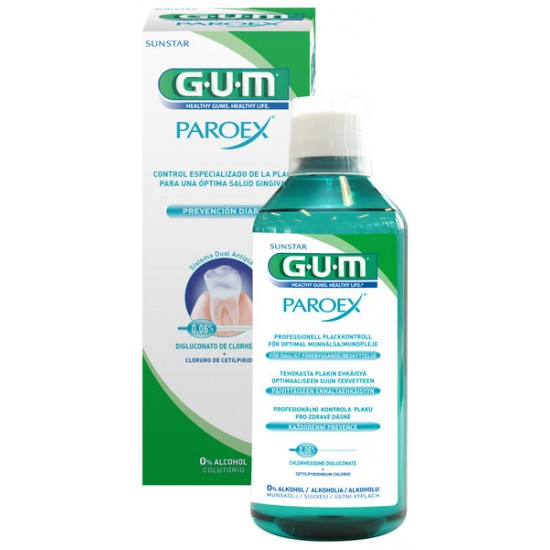 Gum Paroex Mouthrinse 0,06% CHX + 0,05% CPC, Στοματικό Διάλυμα 500ml