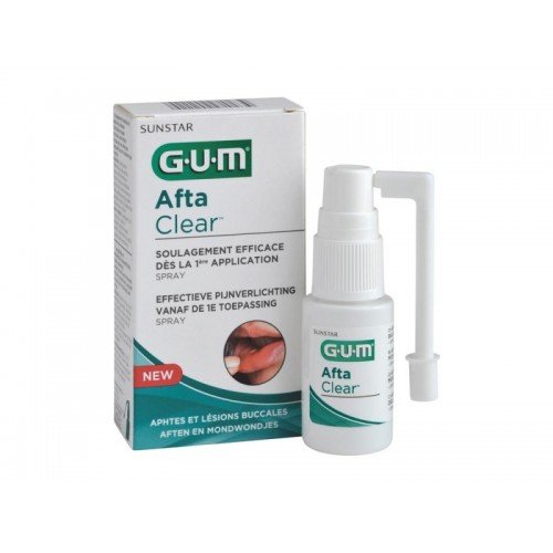 Gum Aftaclear Spray, Σπρέυ για Άφθες, Προσφέρει Άμεση Ανακούφιση από τον Πόνο 15ml Gum Aftaclear Spray, Σπρέυ για Άφθες, Προσφέρει Άμεση Ανακούφιση από τον Πόνο 15ml