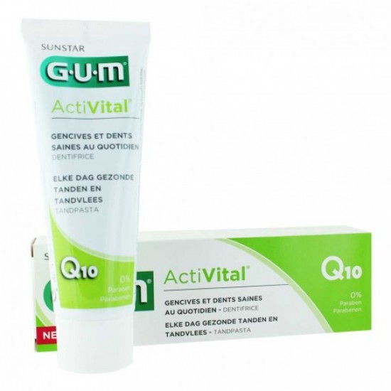 Gum 6050EMEA Activital Q10 ToothGel, Οδοντόπαστα 75ml Gum 6050EMEA Activital Q10 ToothGel, Οδοντόπαστα 75ml