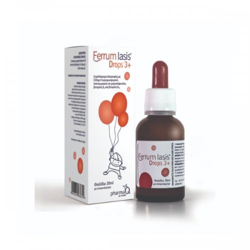 Ferrum Iasis Drops 3+ Φιαλίδιο 30ml με Σταγονόμετρο
