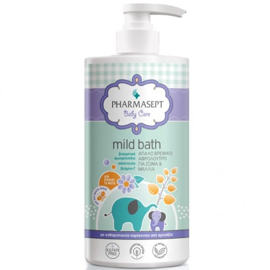 Pharmasept Baby Mild Bath Φυσικό Βρεφικό Αφρόλουτρο για Σώμα & Μαλλιά 1lt Pharmasept Baby Mild Bath Φυσικό Βρεφικό Αφρόλουτρο για Σώμα & Μαλλιά 1lt