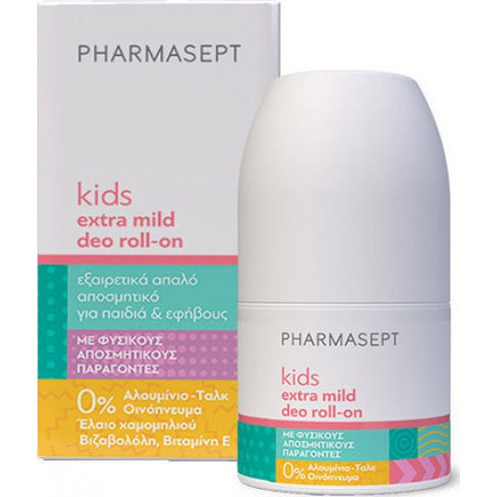 Pharmasept Kid Deo Roll-on Extra Mild Εξαιρετικά Απαλό Αποσμητικό για Παιδιά 50ml Pharmasept Kid Deo Roll-on Extra Mild Εξαιρετικά Απαλό Αποσμητικό για Παιδιά 50ml