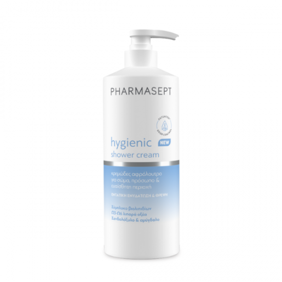 Pharmasept Hygienic Shower Cream Κρεμώδες Αφρόλουτρο για Σώμα Πρόσωπο & Ευαίσθητη Περιοχή 500ml
