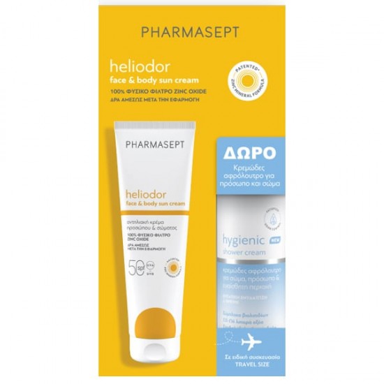 Pharmasept Heliodor Promo Face Sun Cream SPF 50 Αντηλιακή Κρέμα Προσώπου 150ml & Hygienic Shower Cream Κρεμώδες Αφρόλουτρο 100ml Pharmasept Heliodor Promo Face Sun Cream SPF 50 Αντηλιακή Κρέμα Προσώπου 150ml & Hygienic Shower Cream Κρεμώδες Αφρόλουτρο 100ml
