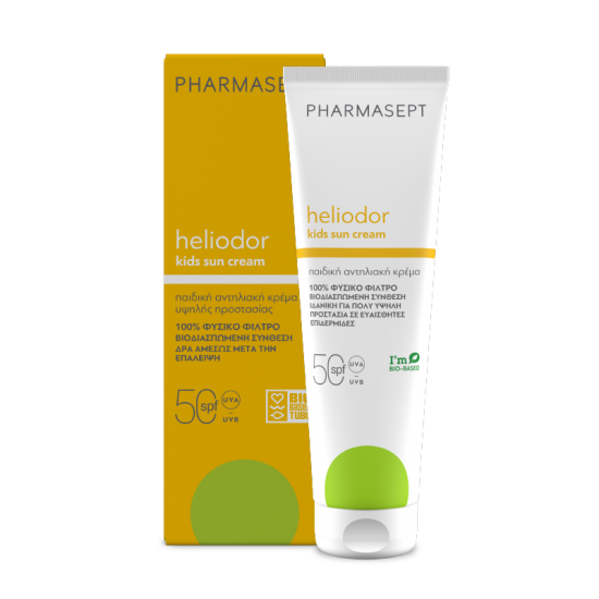Pharmasept Heliodor Kids Sun Cream SPF50, Παιδική Αντηλιακή Κρέμα με 100% Φυσικά Φίλτρα 150ml