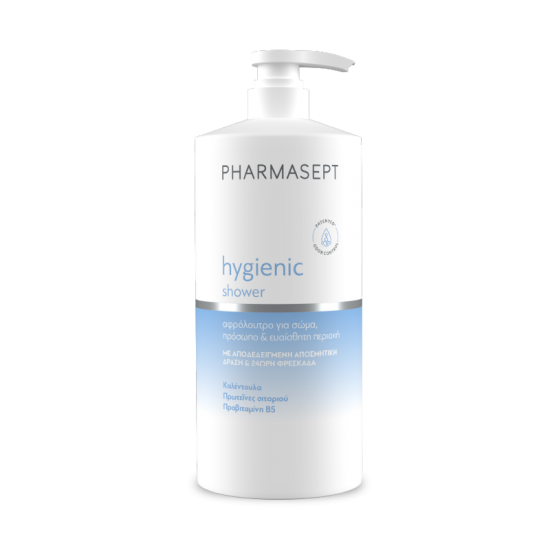 Pharmasept Hygienic Shower, Αφρόλουτρο για Σώμα, Πρόσωπο & Ευαίσθητη Περιοχή 1Lt. Pharmasept Hygienic Shower, Αφρόλουτρο για Σώμα, Πρόσωπο & Ευαίσθητη Περιοχή 1Lt.