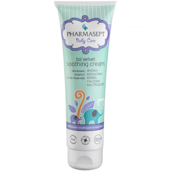 Pharmasept Baby Soothing Cream Φυσική Ενυδατική Κρέμα για το Πρόσωπο & το Σώμα του Μωρού 150ml