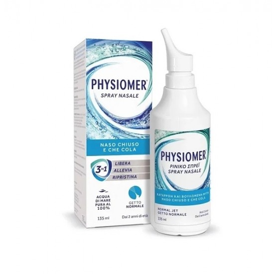 Physiomer Nasal Spray Normal Jet Ισότονο Ρινικό Αποσυμφορητικό Σπρέι Για Ενήλικες & Παιδιά 2+ χρονών 135ml Physiomer Nasal Spray Normal Jet Ισότονο Ρινικό Αποσυμφορητικό Σπρέι Για Ενήλικες & Παιδιά 2+ χρονών 135ml