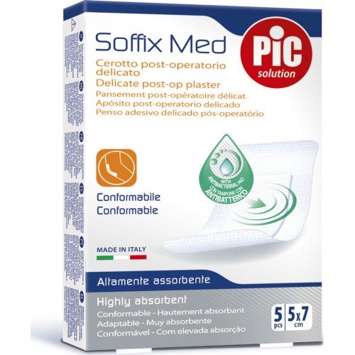 Pic Solution Soffix Med Αποστειρωμένο Αυτοκόλλητο Επίθεμα 5x7cm 5 Τεμάχια Pic Solution Soffix Med Αποστειρωμένο Αυτοκόλλητο Επίθεμα 5x7cm 5 Τεμάχια