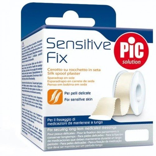 Pic Solution Sensitive Fix Ρολό Λευκοπλάστη από Μετάξι για Ευαίσθητα Δέρματα 2,5cm x 5m Pic Solution Sensitive Fix Ρολό Λευκοπλάστη από Μετάξι για Ευαίσθητα Δέρματα 2,5cm x 5m