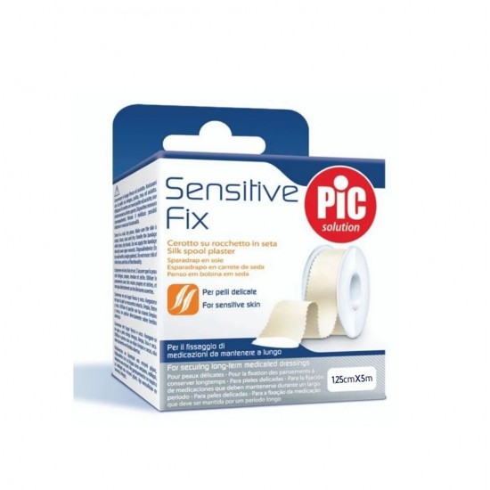 Pic Solution Sensitive Fix Ρολό Λευκοπλάστη από Μετάξι για Ευαίσθητα Δέρματα 1,25cm x 5m Pic Solution Sensitive Fix Ρολό Λευκοπλάστη από Μετάξι για Ευαίσθητα Δέρματα 1,25cm x 5m